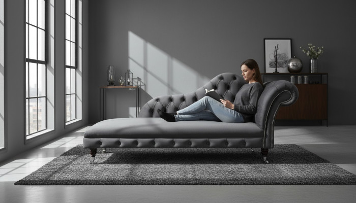 Chaiselongue, Bank, Sëtz, Liege, Lounge, Barock, Rokoko, Jugendstil, klassesch, Club, Nei