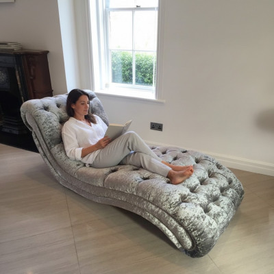 Chesterfield Chaiselongue Canapé Liichtstuhl Chaise Club Relax Dekorative Leighen Lieder