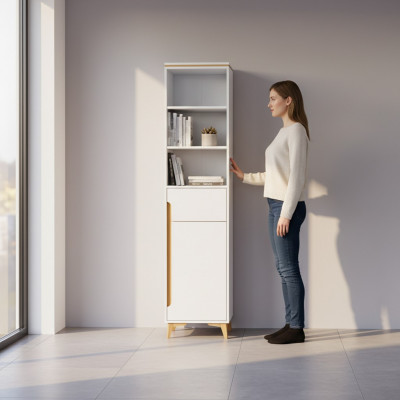 Vitrine Schief Schaf Regal Modernen Stil Wunnzëmmer Kommodë Glas Kollektioun