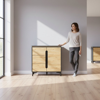 Komod Highboard Sideboard Schaf Modern Stuff Dekor Kollektioun