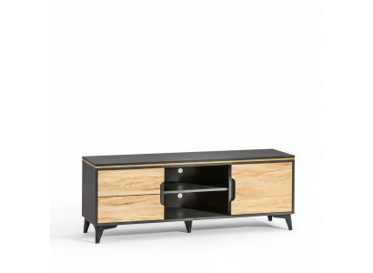 TV-Nidderegscabinet Gappa TV-Dësch TV-Schaf Modern Wunnzëmmer Kollektioun Nëssbaum.