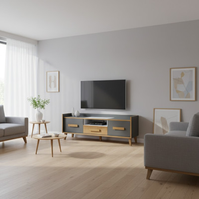 TV Lowboard Schaf Dësch Jugendzëmmer Wunnzëmmer Kollektioun Wunnwänn Sideboard