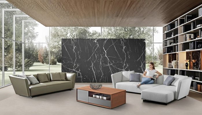 Ecksofa Sofa Canapé Eckgarnitur + Dräisëtzer 3er Canapé Sofas Canapéë Textil