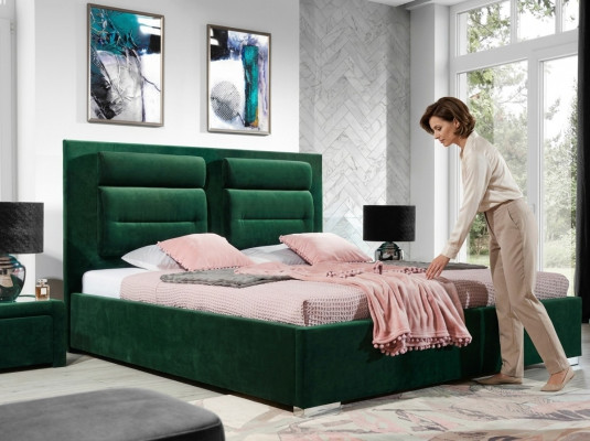 Designer Bett Schlofkummer Better Textil Lieder Hotel Luxus Polster Samt