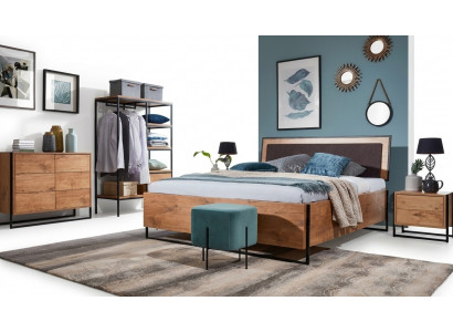 Holz Designer Bett Schlofzëmmer Better Textil Lieder Hotel Luxus Polster