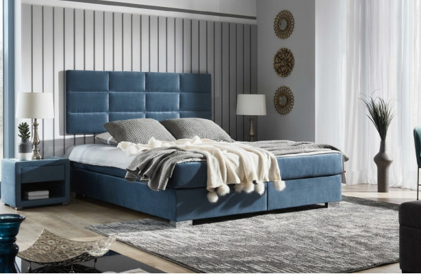 Schlofzëmmerbett Bettgestell Hotel Chesterfield Luxus Boxspring Better Bett