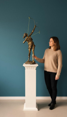 Diana Göttin Bou Pfeil XXL Designer Statu Skulptur Figur Statuen Dekoratioun