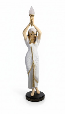 Design Stehlampe Ägyptesch Frafigur Stehleuchte Luuchten Stehlampen Figur