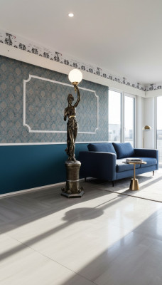 Designer XXL Grouss Statue Lampe Steeluucht Steelampe Steeluucht Luuchten Lampe 227cm