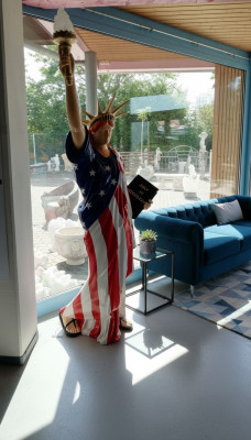 Freiheetsstatu XXL 240cm Freiheetsstatu Figur USA Liberty Skulpturen Neit 6807