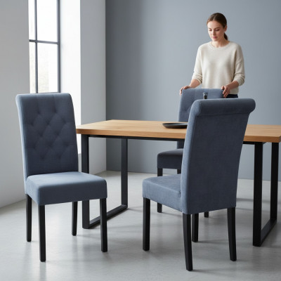 Massivholz Stull Dekorativ Holz Modern Iesszëmmerstull Designer Stull Stullen