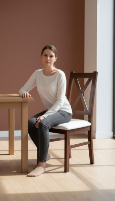 Massivholz Stull Holz Modern Iesszëmmerstull Designer Stull Stiller Dekorativ