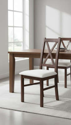 Massivholz Stull Holz Modern Iesszëmmerstull Designer Stull Stiller Dekorativ