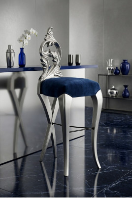 Barhocker Hocker Kinnekenlecht Polster Chesterfield Samt 1 Sëtz Antik Stil Stull