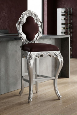 Hocker Barhocker Kinneken Polster Chesterfield Samt 1 Sëtzer Antik Stil Stull
