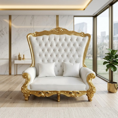 Troun Kannapee Couch Kinneken Polster Chesterfield Samt Antik Stil Zwëschesëtzler