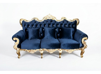 Thron Sofa Kinnekleche Polster Chesterfield Samt 3 Sëtzer Antik Stil Sofas Nei