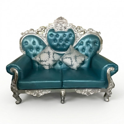 Troun Canapé Kinneks Polster Chesterfield Samt Zweesëtzer Antik Stil Canapéeën Neien