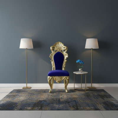 Stull Troun Sëtzstull Iesszëmmer Designer Holz Antik Stil Barock Rokoko Stillen