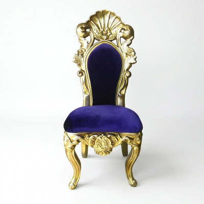 Stull Troun Sëtzstull Iesszëmmer Designer Holz Antik Stil Barock Rokoko Stillen