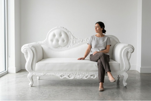 Leetstull Troun Relaxstull Kinneks Polstersëtz Chesterfield Samt Antik Stil Fotell