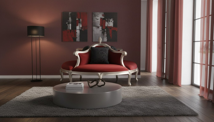 Ronnen Divan Polster Kanape Polster Chesterfield Samt 4 Sëtzer Antik Stil