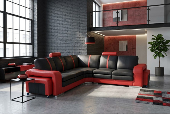 Design Eckcouch Polster Sitzlandschaft Garnitur Modern Miwwelen Sofaen