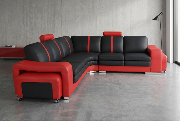 Ecksofa Couch Polster Ecksitz Lieder Garnitur Wohnlandschaft Beliicht L Form