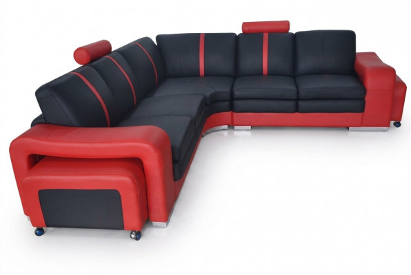 Ecksofa Couch Polster Ecksitz Lieder Garnitur Wohnlandschaft Beliicht L Form