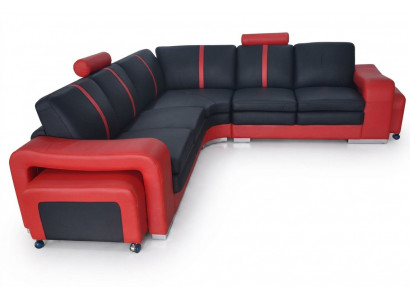 Ecksofa Couch Polster Ecksitz Lieder Garnitur Wohnlandschaft Beliicht L Form