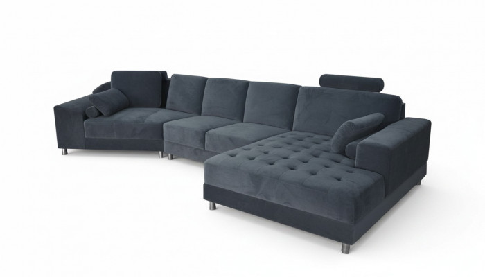 Design Eckcouch Polstersëtz Garnitur Landschaft Modern Miwwelen Sofae Couchen Nei