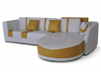Lieder Eck Canapé Couch Polster Sëtz Wunn Modern Design Miwwelen Garnitur