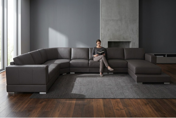 Design Eck-Couch Polster Sitz Garnitur Landschaft Modern Miwwelen Sofas Couchen Nei