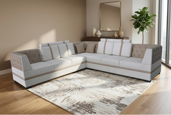Liedersofa Canapé Wunnlandschaft Eck Garnitur Design Modern Sofa A1128