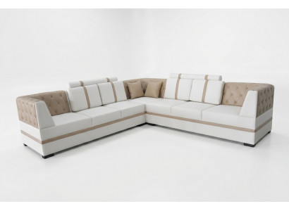 Liedersofa Canapé Wunnlandschaft Eck Garnitur Design Modern Sofa A1128