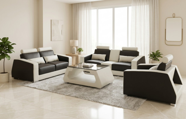 Polster Sofa Couche Sofen Couch Garnitur Design Garniture 3+2+1 Fauteuil