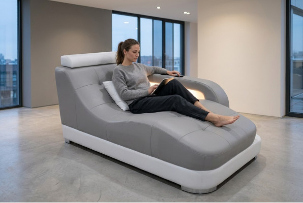 Designer Lieder Chaiselongue Modern Gro Liegen Ottomane Canapé Echt Lieder Relax