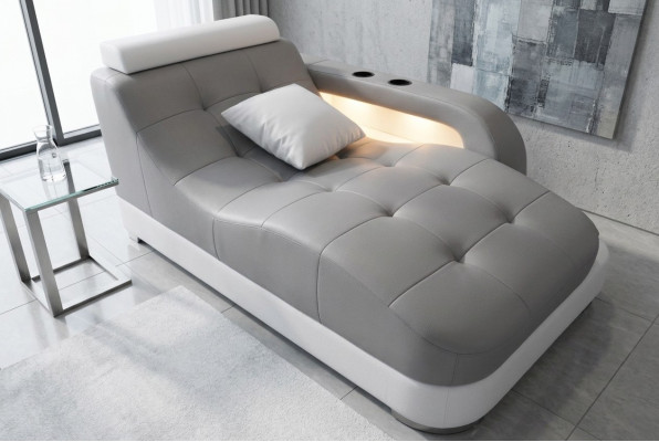 Designer Lieder Chaiselongue Modern Gro Liegen Ottomane Canapé Echt Lieder Relax