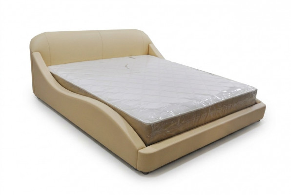 Neit, modern a komfortabel Bett fir d'Schlofzëmmer