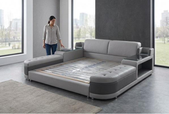 Design Luxusbett Polster Ehe Hotel Moderne Better Lieder 140/160/180/200 LB8820