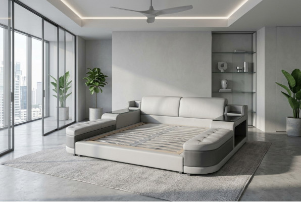 Design Luxusbett Polster Ehe Hotel Moderne Better Lieder 140/160/180/200 LB8820