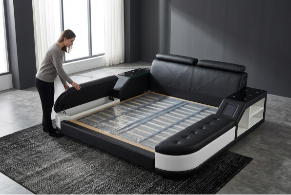 Design Luxusbett Liederpolster Ehe Modern Hotel Better 140/160/180/200