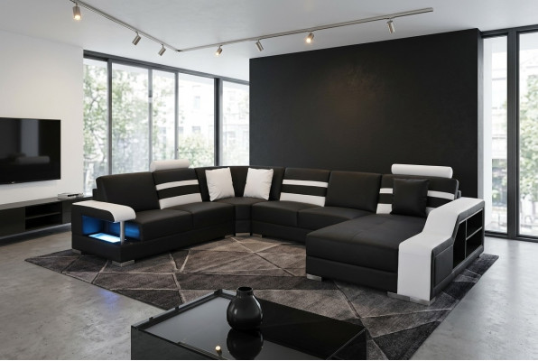 Ecksofa Polster Sëtz Lieder Couch Sofen Couchen Garnitur U-Form Wunnlandschaft