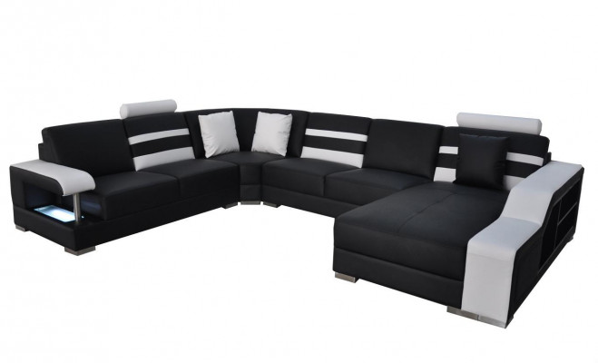 Ecksofa Polster Sëtz Lieder Couch Sofen Couchen Garnitur U-Form Wunnlandschaft
