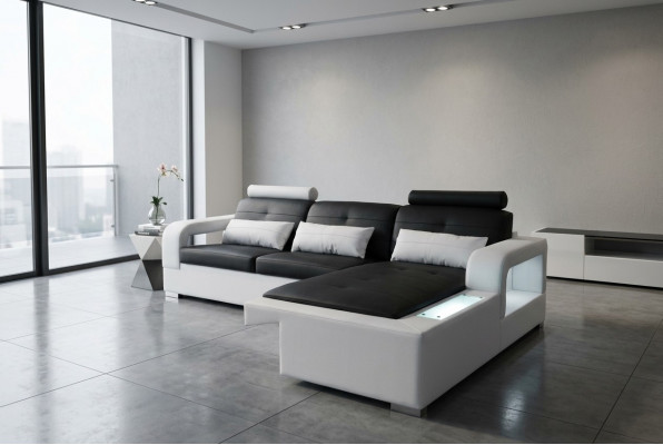 Liederdivan Couch Wunnlandschaft Eck Garnitur Design Modern Divan Deko L-Form