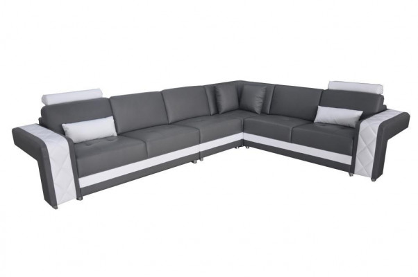 Ledercouch Gemittlech Wunnlandschaft Eck Garnitur Design Modern Deko Sofa L-Form
