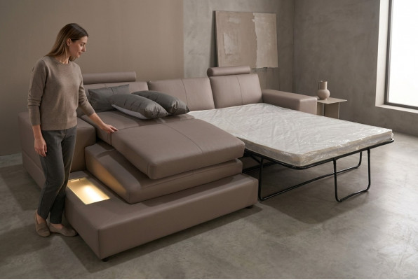 Lieder Canapé Wunnglandschaft Eck Garnitur Design Modern Sofa L-Form