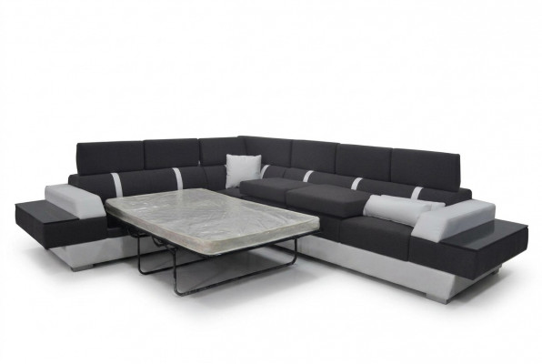 Ledersofa Couch Wunnlandschaft Eck Garnitur Design Modern Sofa L-Form K5015D