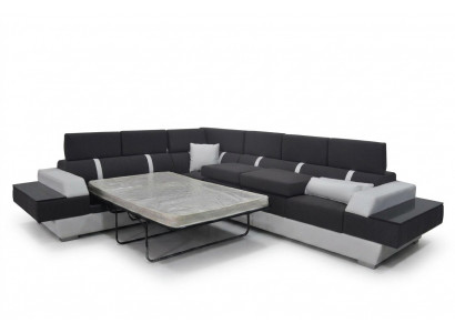 Ledersofa Couch Wunnlandschaft Eck Garnitur Design Modern Sofa L-Form K5015D