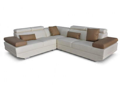 Ledercouch Wunnlandschaft Eckgarnitur Moderne Design Sofa Deko L-Form